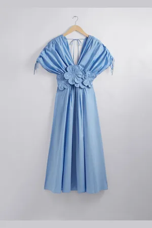 & OTHER STORIES Midikleid Mit Floralen Applikationen - , 32