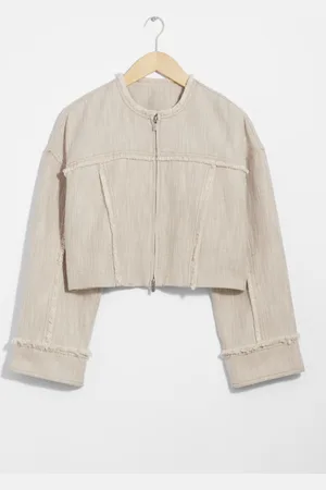 & OTHER STORIES Jacke Aus Leinen-Mix Mit Fransen - , XS