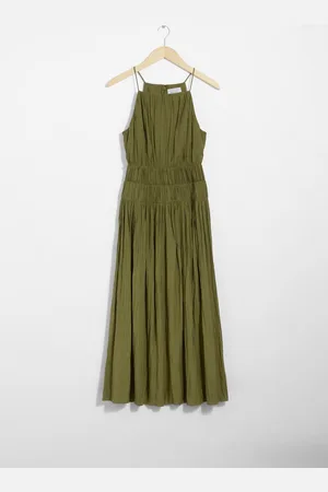 & OTHER STORIES Ärmelloses Midikleid Mit Raffungen - , 32