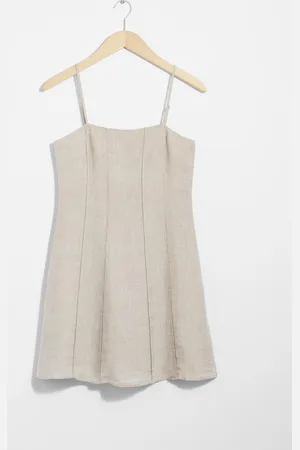 & OTHER STORIES Mini-Leinenkleid Mit Schmalen Trägern - , 32