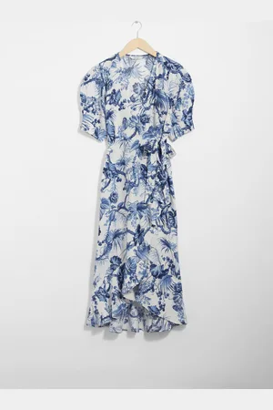 & OTHER STORIES Midi-Wickelkleid Aus Leinen - , 32
