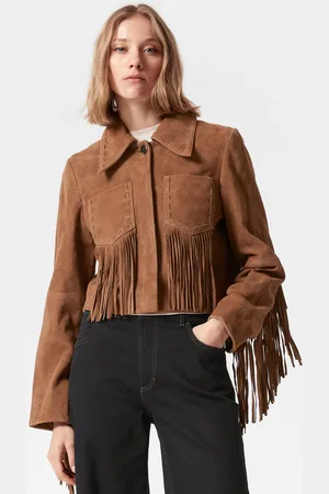 & OTHER STORIES Jacke Aus Veloursleder Mit Fransen - , 32