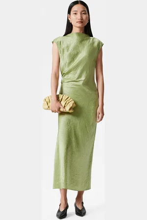 & OTHER STORIES Satin-Midikleid Mit Angeschnittenen Ärmeln - , 32
