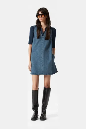 & OTHER STORIES Minikleid Aus Denim Mit V-Ausschnitt - , 32