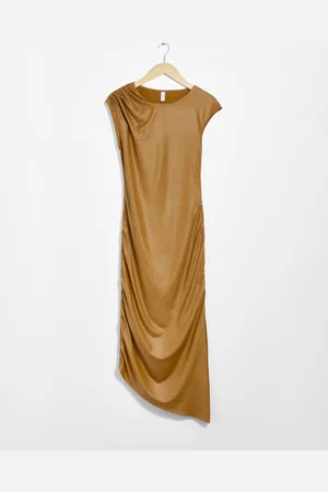 & OTHER STORIES Drapiertes Midikleid - , XS