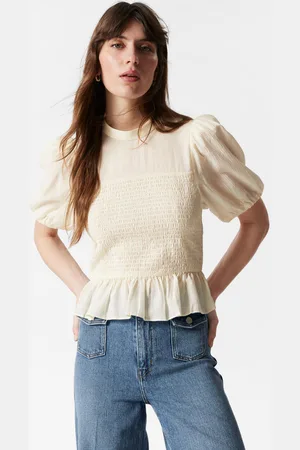& OTHER STORIES Gesmokte Bluse Mit Schößchen - , 32