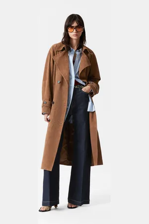 & OTHER STORIES Maxi-Trenchcoat Aus Veloursleder - , XS