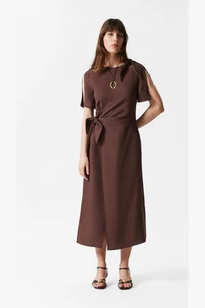 & OTHER STORIES Midikleid Mit Knotendetail - , 32