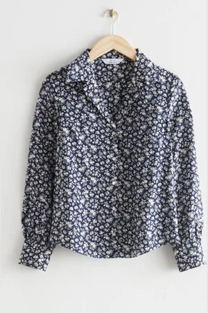 & OTHER STORIES Bedruckte Seidenmix-Bluse - , 32