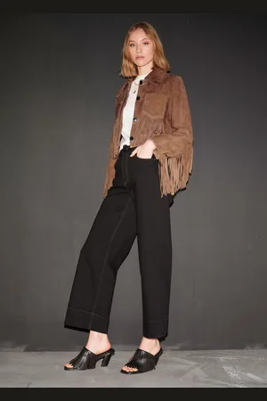 & OTHER STORIES Leder-Pantoletten Mit Fransen - , 36