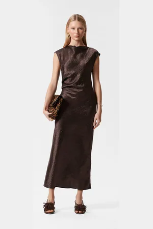 & OTHER STORIES Satin-Midikleid Mit Angeschnittenen Ärmeln - , 32