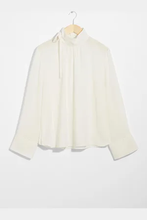 & OTHER STORIES Seidenbluse Mit Hohem Kragen - , XS