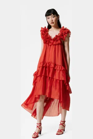 & OTHER STORIES Midikleid Mit Volants - , XS