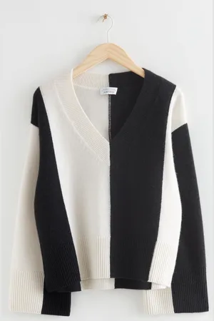 & OTHER STORIES Oversized-Pullover Aus Lammwolle Mit V-Ausschnitt - , XS