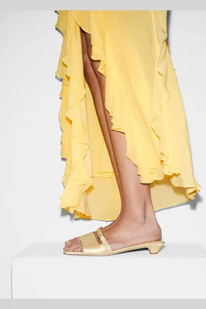 & OTHER STORIES Leder-Pantoletten Mit Zierschnallen - , 36