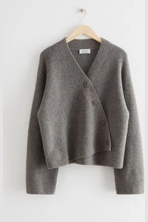 & OTHER STORIES Locker Geschnittene, Asymmetrische Wickelstrickjac - , XS