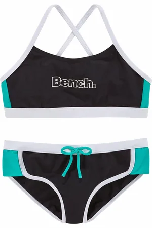 Bench Bustier-Bikini, mit Kontrastdetails