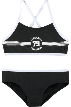 KangaROOS Bustier-Bikini »Sporty«, mit sportlichem Frontdruck