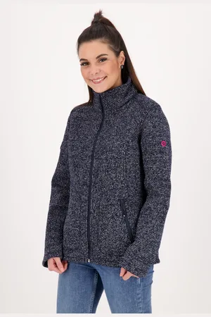 DEPROC-Active Strickfleecejacke »KITTOBE LAKE WOMEN«, Kontrastreissverschluss