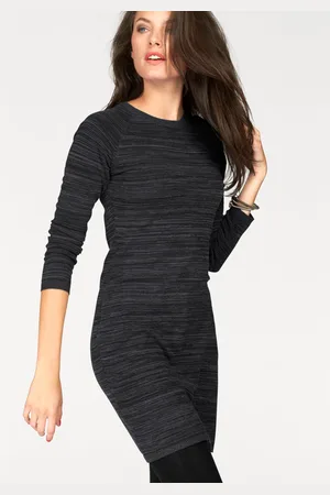 Aniston Strickkleid, mit Reißverschluss