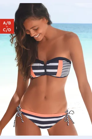 KangaROOS Bandeau-Bikini-Top »Anita«, mit Reißverschluss zwischen den Cups