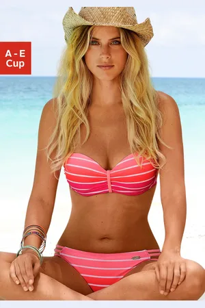 Venice Beach Bügel-Bandeau-Bikini, im trendigen Streifen-Look