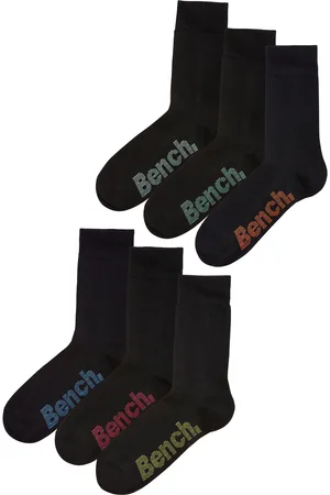 Bench Socken, (Box, 6 Paar), mit verschiedenfarbigen Logos