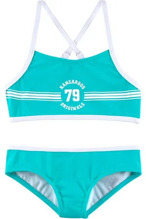 KangaROOS Bustier-Bikini »Sporty«, mit sportlichem Frontdruck