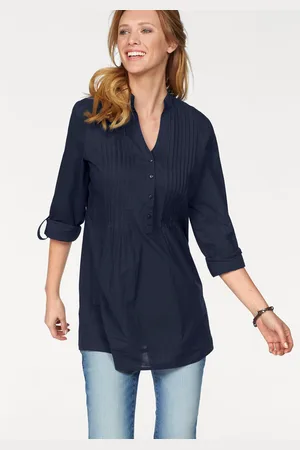 Aniston Longbluse, mit dekorativer Biesenverarbeitung