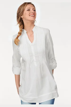 Aniston Longbluse, mit dekorativer Biesenverarbeitung