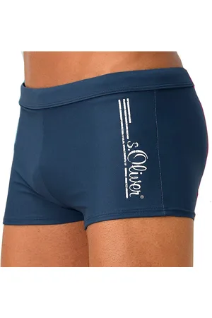 QS by s.Oliver Boxer-Badehose, mit Logoschriftzug im coolen Used-Look