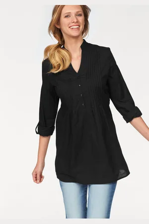 Aniston Longbluse, mit dekorativer Biesenverarbeitung