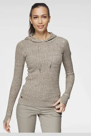 KangaROOS Kapuzenpullover, im feinen Zopf-Strick-Design