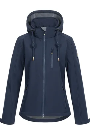 DEPROC-Active Softshelljacke »PEAK CREEK WOMEN«, mit abnehmbarer Kapuze