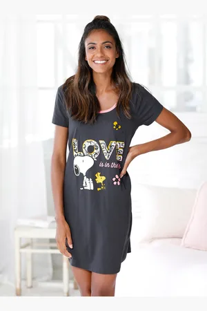 Peanuts Sleepshirt, mit großem Snoopy-Motiv