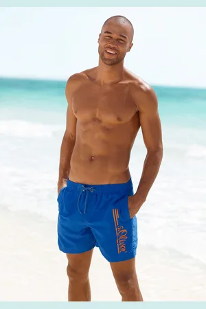 QS by s.Oliver Badeshorts »Philip«, mit Logo-Print im Used-Look