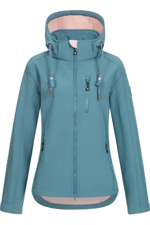 DEPROC-Active Softshelljacke »PEAK CREEK WOMEN«, mit abnehmbarer Kapuze