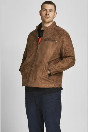 JACK & JONES Bikerjacke »ROCKY JACKET«, bis Größe 6XL