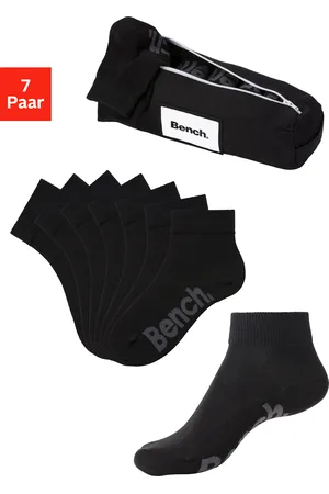 Bench Kurzsocken, (Federtasche, 7 Paar), in ansprechendem Mäppchen mit Reißverschluss