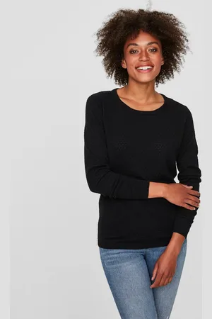 VERO MODA Rundhalspullover »VMCARE STRUCTURE LS O-NECK BLOUSE«, aus Bio-Baumwolle
