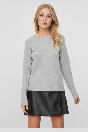 VERO MODA Rundhalspullover »VMDOFFY«, in melierter Optik