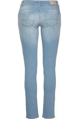 Pepe Jeans Damen Slim Jeans - Slim-fit-Jeans »NEW BROOKE«, mit 1-Knopf Bund und Reißverschlusstasche