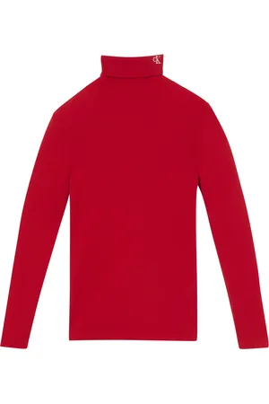 Calvin Klein Rollkragenpullover »PLUS CK ROLL NECK SWEATER«, mit gesticktem CK Monogramm