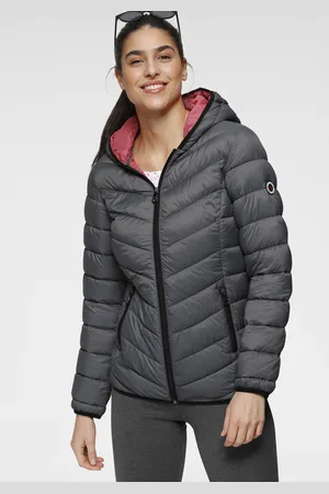 KangaROOS Steppjacke, mit Kapuze, mit kontrastfarbenen Details