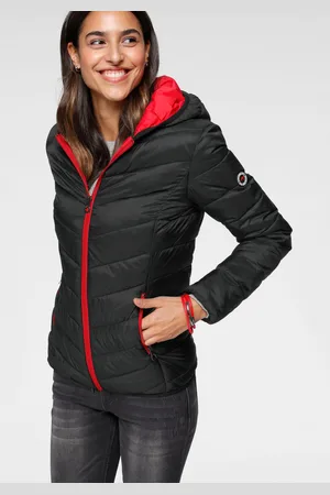 KangaROOS Steppjacke, mit Kapuze, mit kontrastfarbenen Details