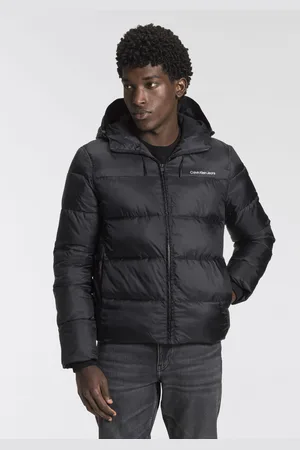 Calvin Klein Steppjacke »LOGO TAPE LW PADDED JACKET«, mit Kapuze
