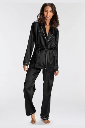 Bruno Banani Pyjama, (2 tlg., 1 Stück), mit Kontrastpaspel-Details
