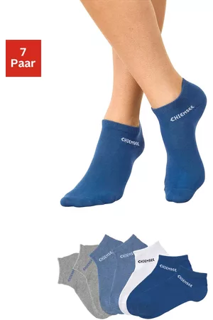 CHIEMSEE Damen Socken & Strümpfe - Sneakersocken, (7 Paar), mit eingestricktem Schriftzug