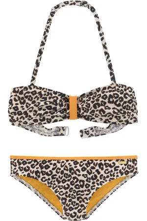 Buffalo Bandeau-Bikini »Kitty Kids«, im Leodruck