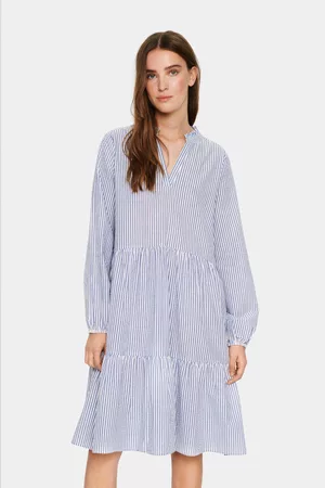 Saint Tropez Damen Sommerkleider - Tunikakleid »LinetteSZ Dress«, mit Volant